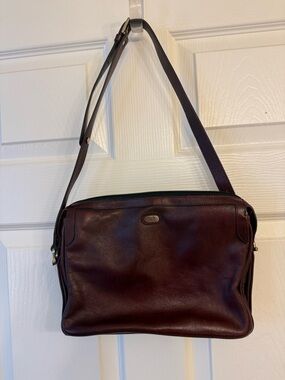 Vintage Gold Pfeil  shoulder bag -burgundy